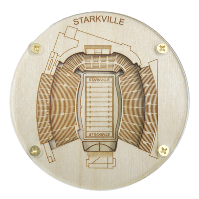 Starkville, Mississippi Coaster Art (Davis Wade Stadium)