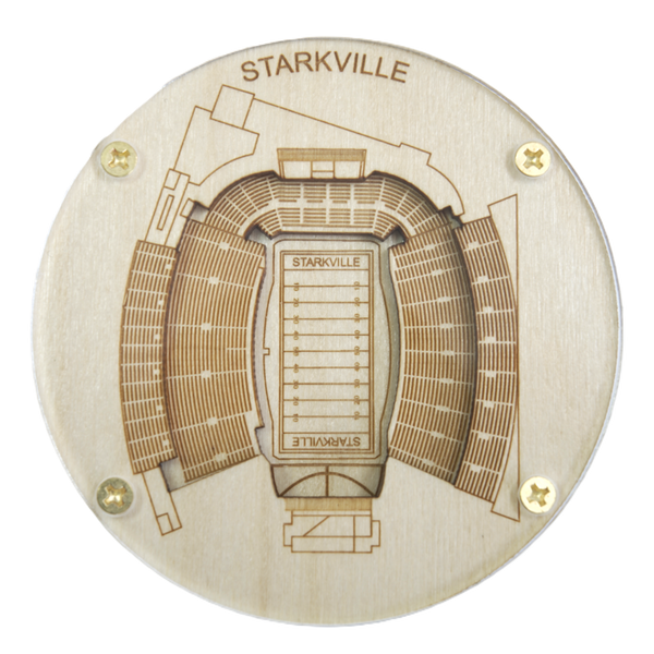 Starkville, Mississippi Coaster Art (Davis Wade Stadium)