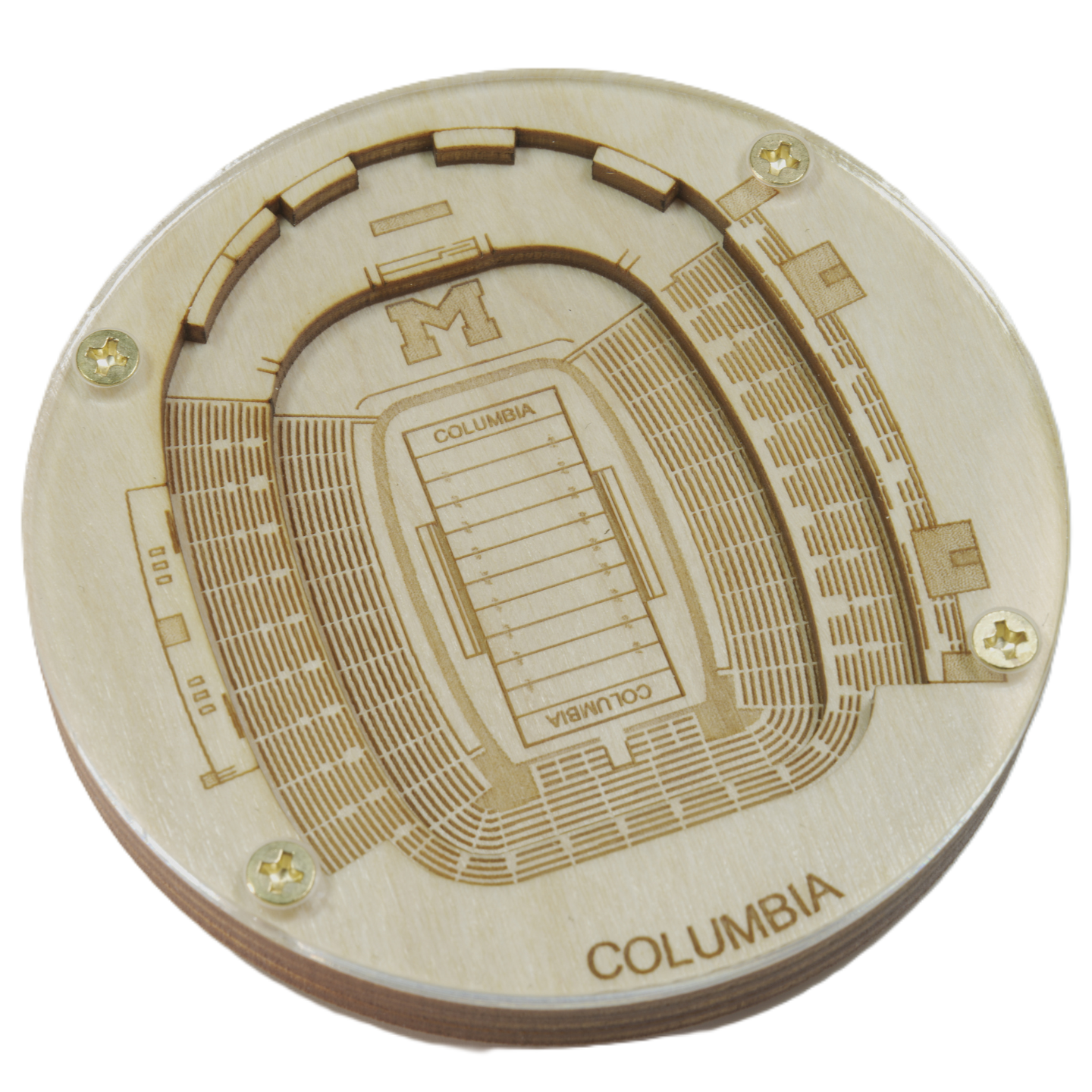 Columbia, Missouri Coaster Art (Faurot Field)