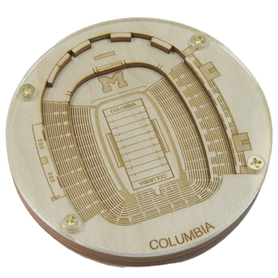 Columbia, Missouri Coaster Art (Faurot Field)