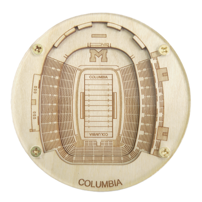 Columbia, Missouri Coaster Art (Faurot Field)