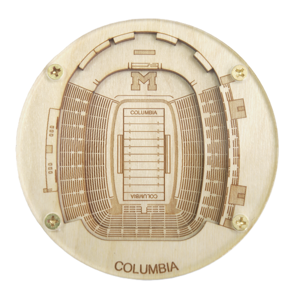 Columbia, Missouri Coaster Art (Faurot Field)