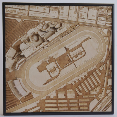 Louisville, Kentucky Wall Art City Map (Churchill Downs)