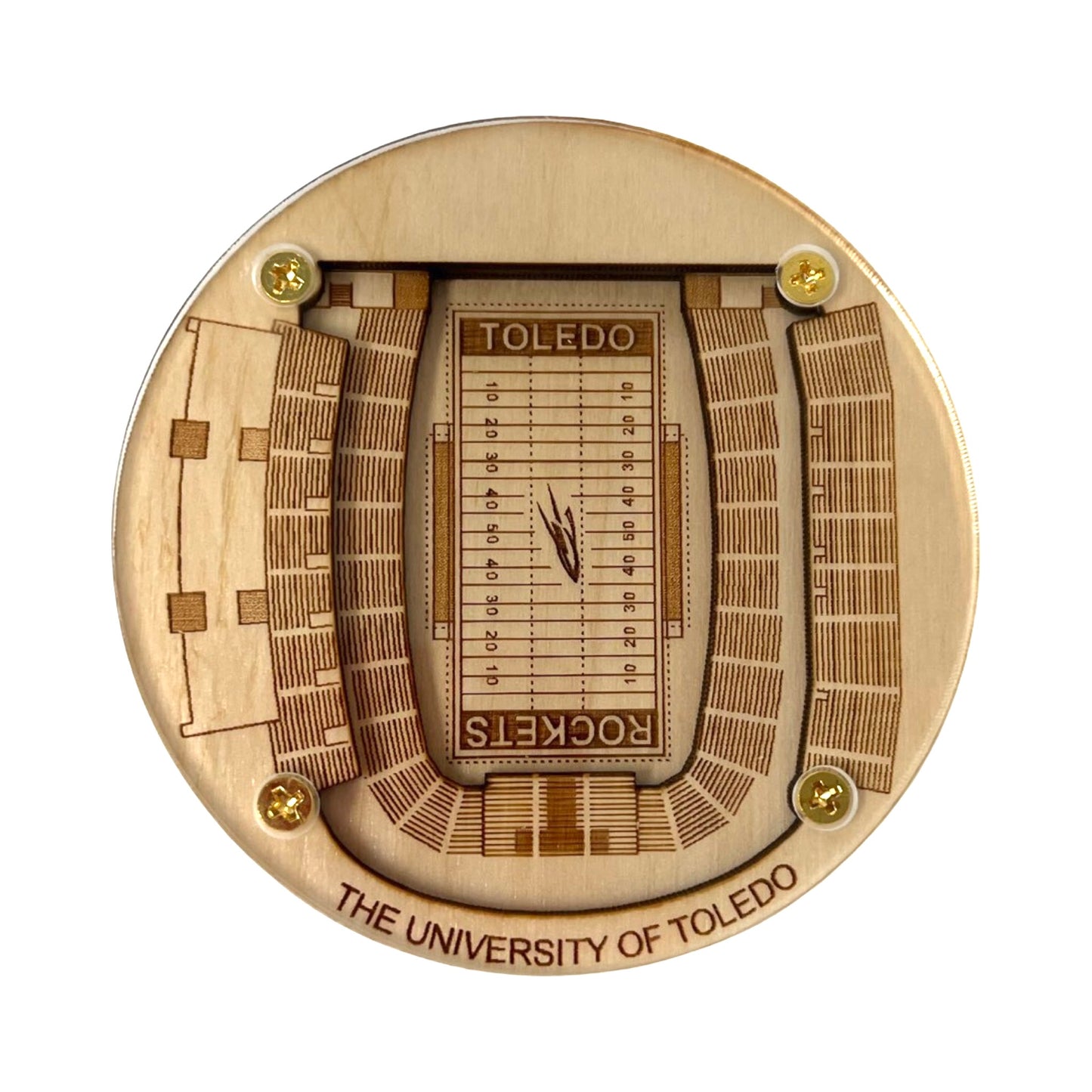 University of Toledo Coaster Art (Glass Bowl)