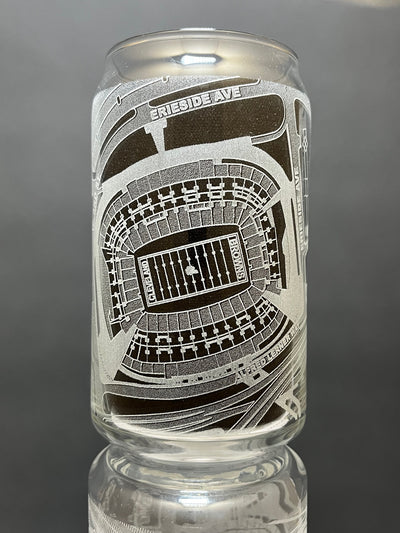 Cleveland, Ohio Pint Glass Art (Browns Stadium)