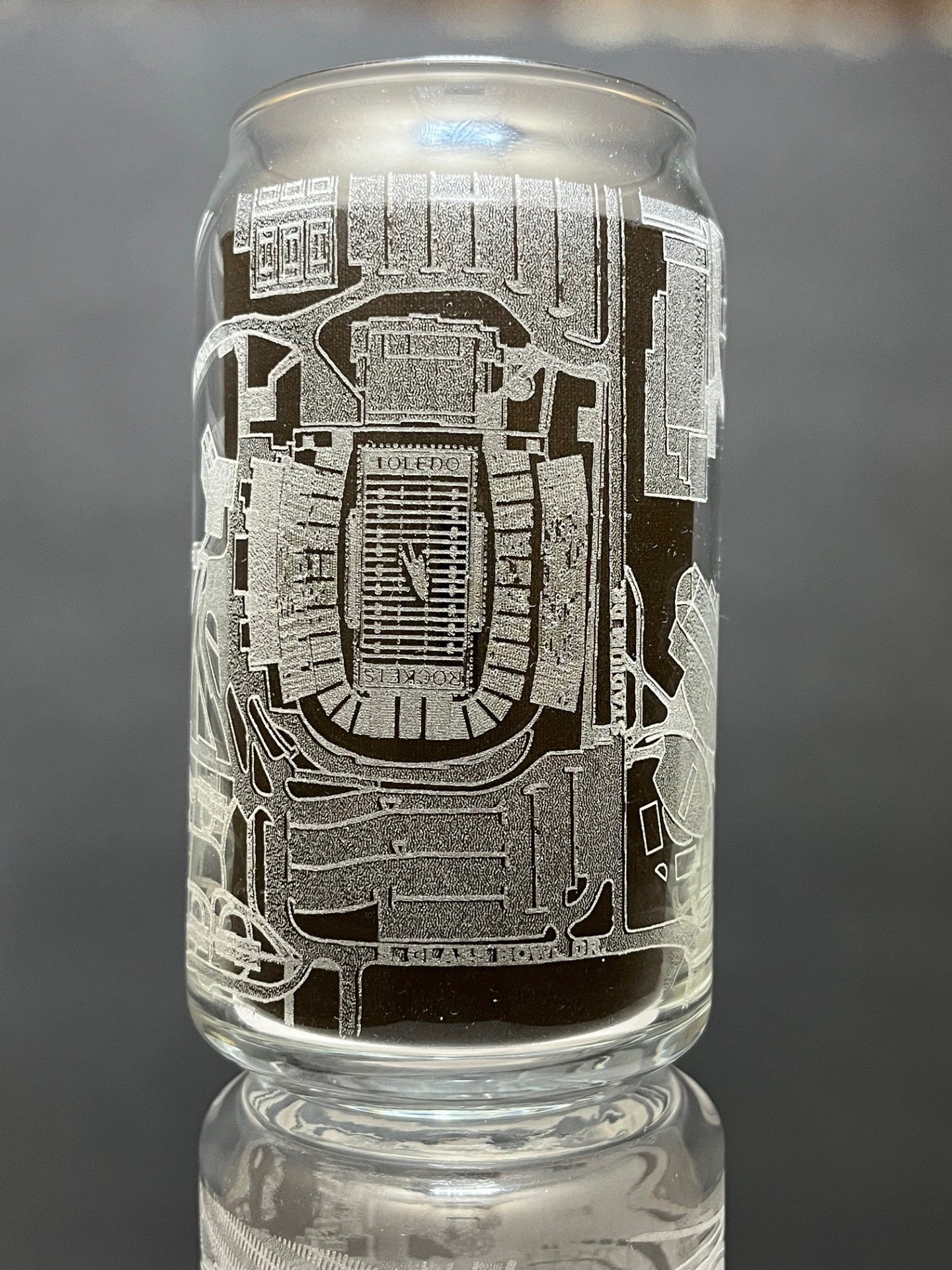 Toledo, Ohio Pint Glass Art (Glass Bowl)