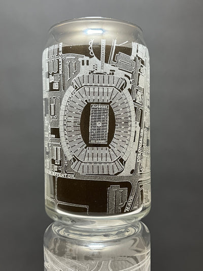 Tuscaloosa, Alabama Pint Glass Art (Saban Field at Bryant-Denny Stadium)