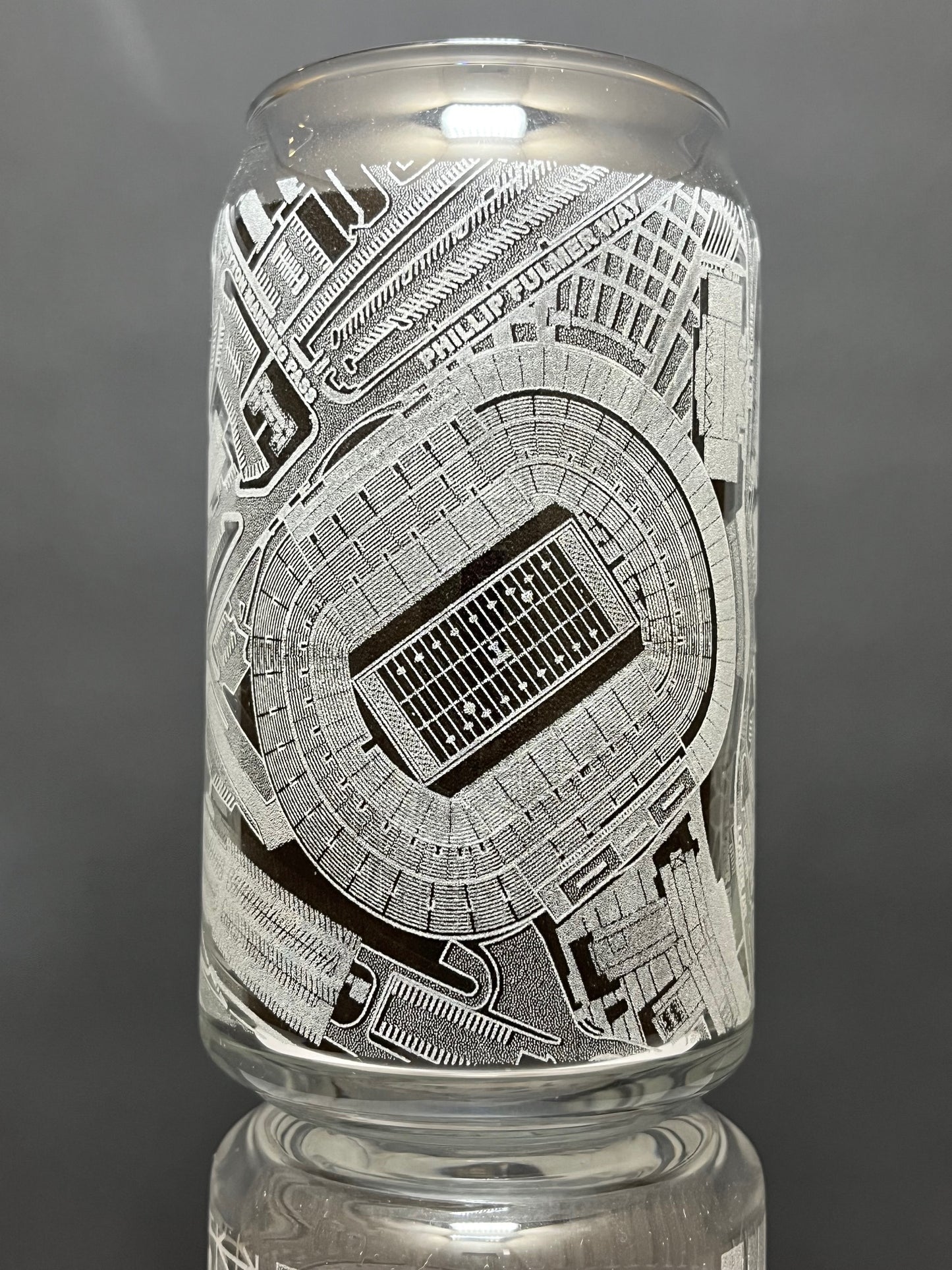 Knoxville, Tennessee Pint Glass Art (Neyland Stadium)