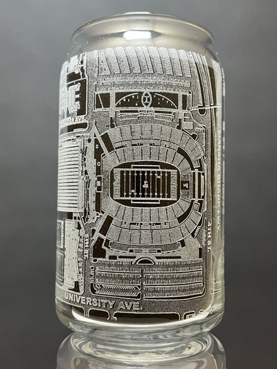 Lubbock, Texas Pint Glass Art (Jones AT&T Stadium)