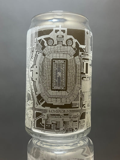 Gainsville, Florida Pint Glass Art (Ben Hill Griffin Stadium)