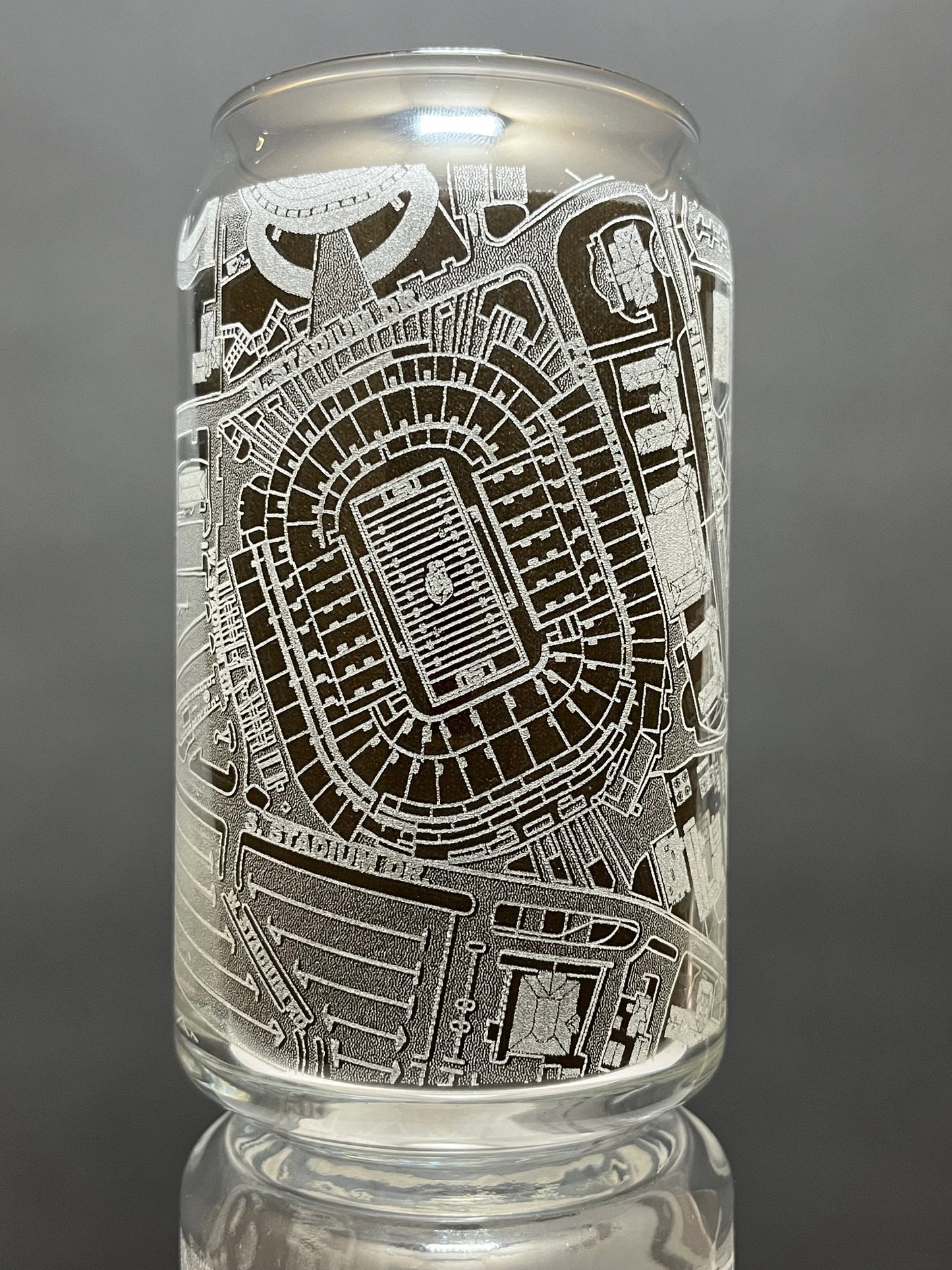 Baton Rouge, Louisiana Pint Glass Art (Tiger Stadium)