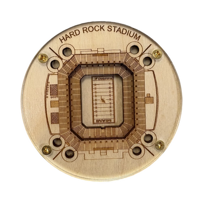 Miami, Florida Coaster Art (Hard Rock Stadium - Dolphins)