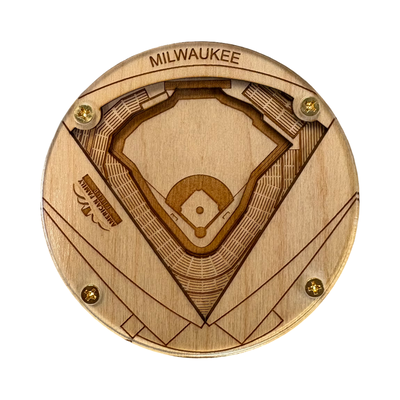 Milwaukee, Wisconsin Coaster Art (American Family Field)