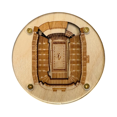 Fayetteville, Arkansas Coaster Art (Donald W. Reynolds Razorback Stadium)