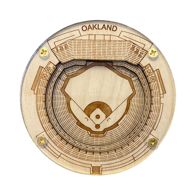 Oakland, California Coaster Art (Oakland-Alameda County Coliseum - A's)