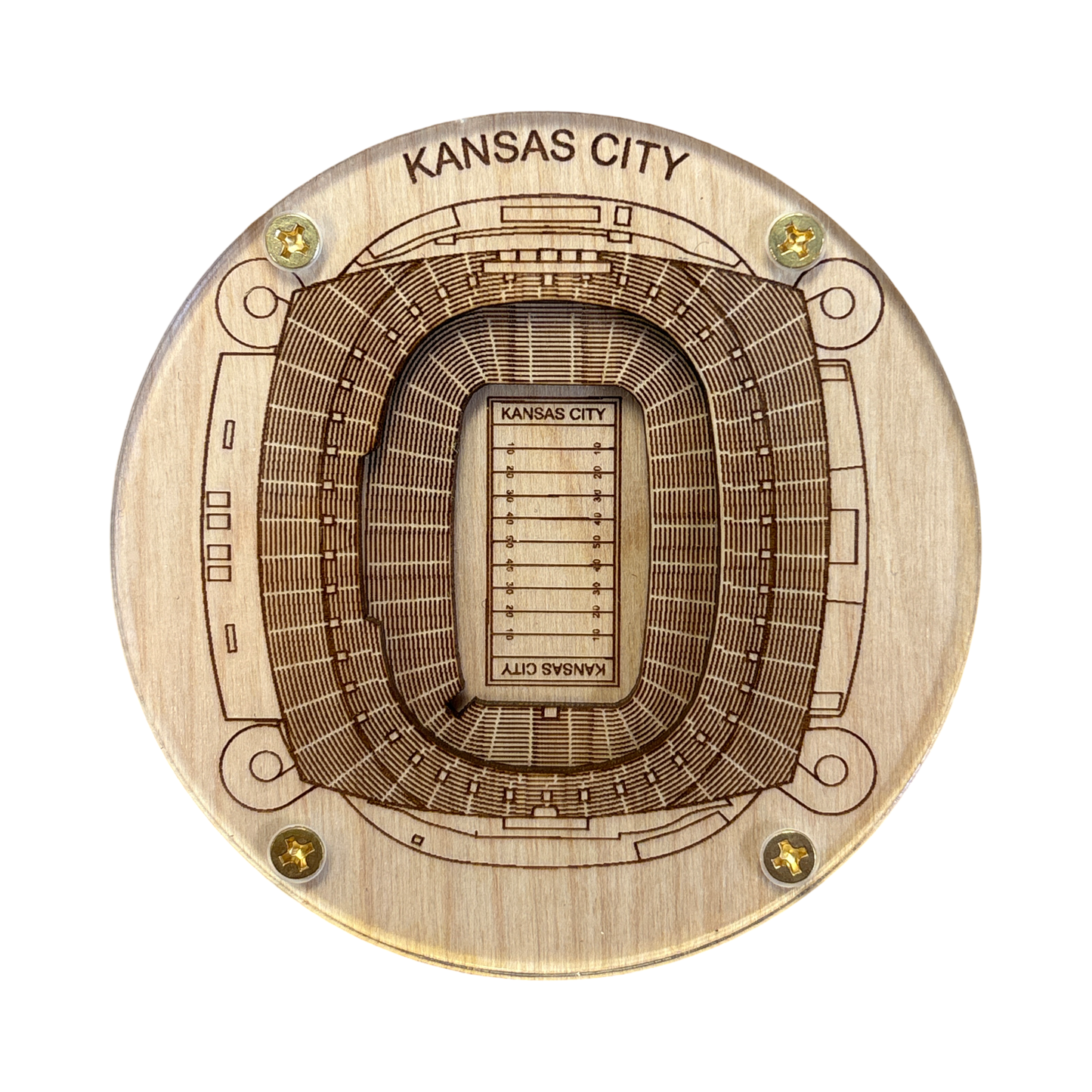 Kansas City, Missouri Coaster Art (Arrowhead Stadium)