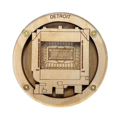 Detroit, Michigan Coaster Art (Ford Field)