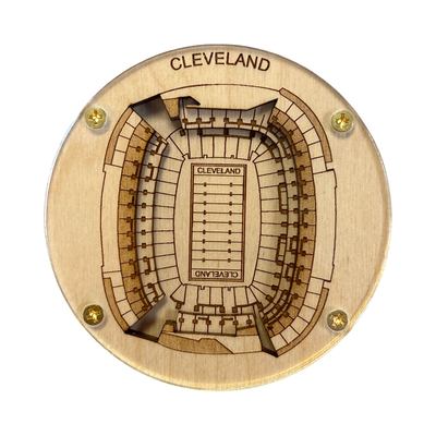 Cleveland, Ohio Coaster Art (Cleveland Browns Stadium)
