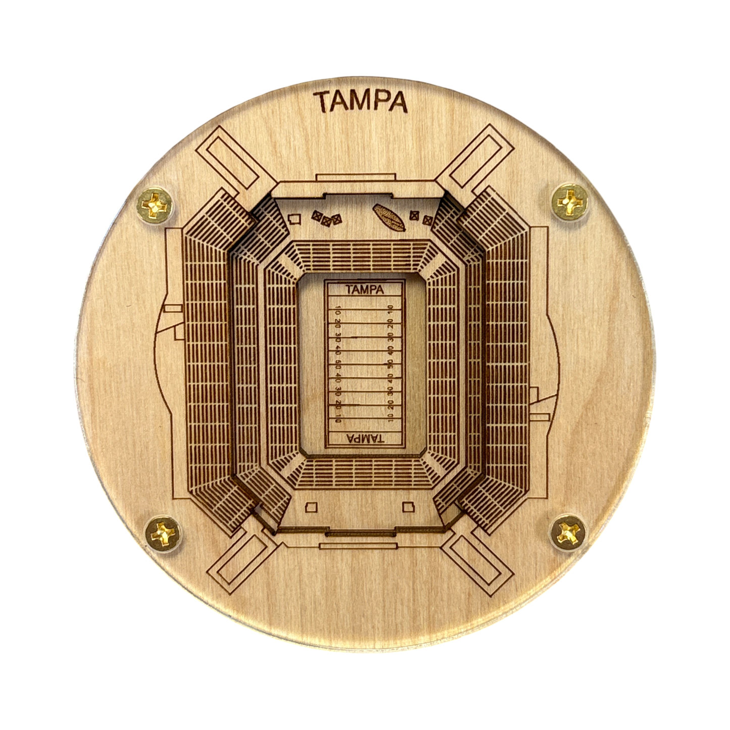 Tampa Bay, Florida Coaster Art (Raymond James Stadium)
