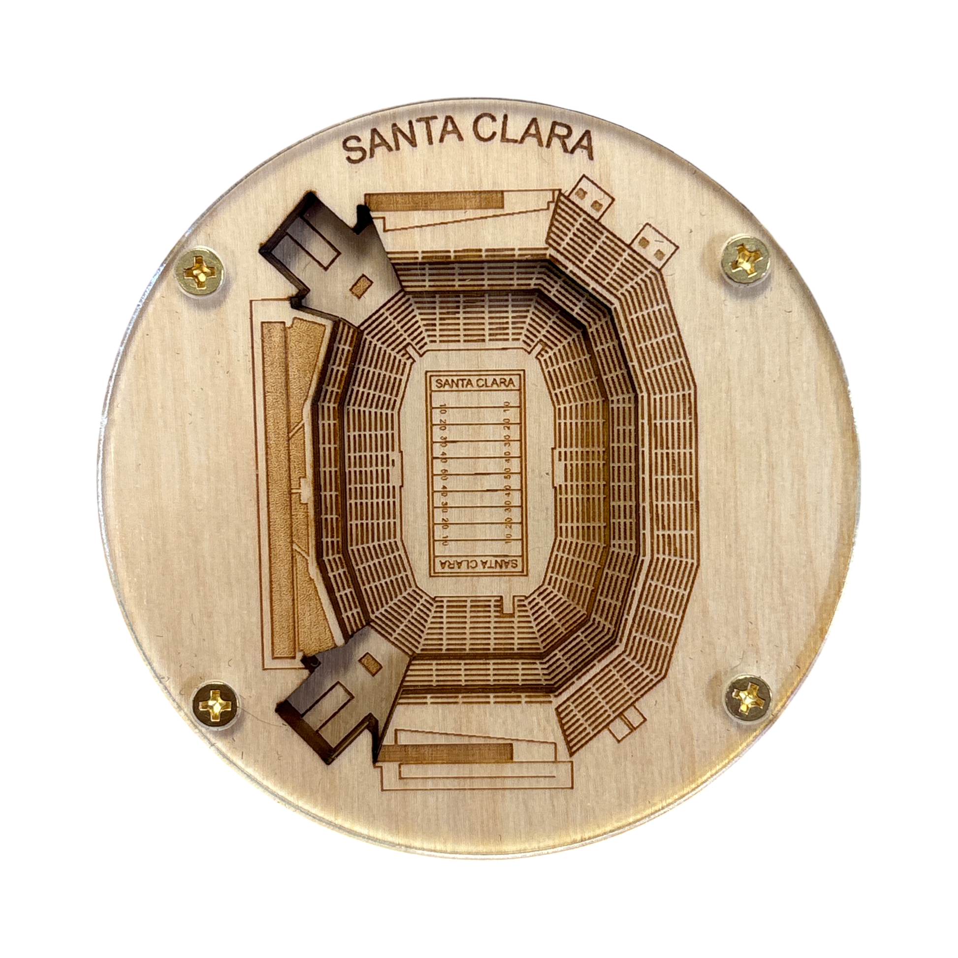 Santa Clara, California Coaster Art (Levi's Stadium)