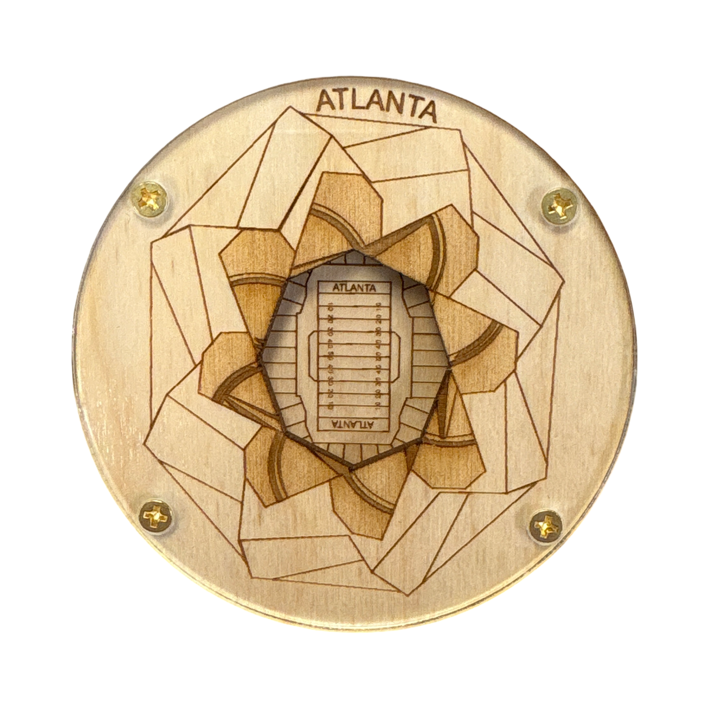 Atlanta, Georgia Coaster Art (Mercedes-Benz Stadium)