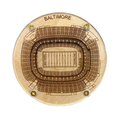 Baltimore, Maryland Coaster Art (M&T Bank Stadium)