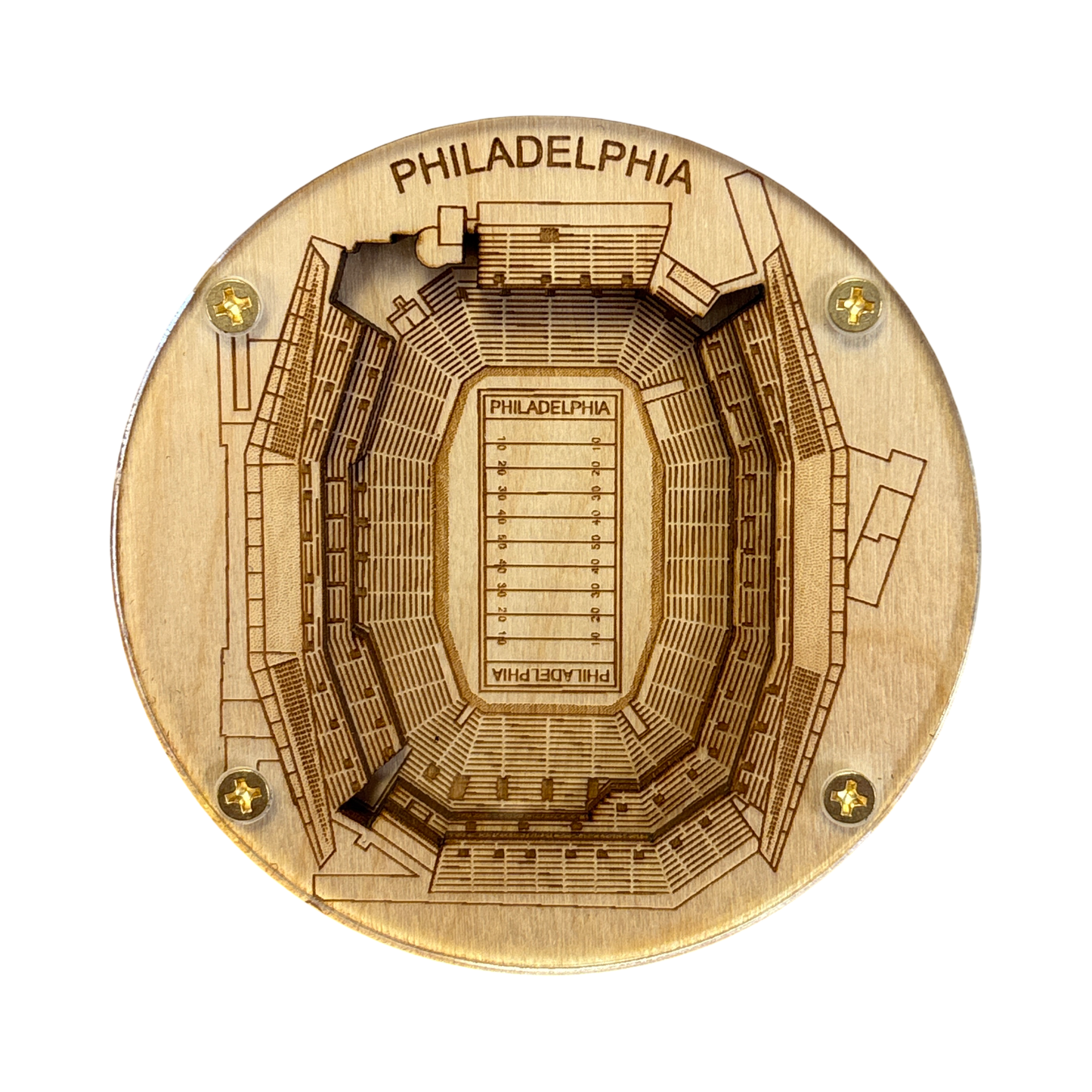 Philadelphia, Pennsylvania Coaster Art (Lincoln Financial Field)