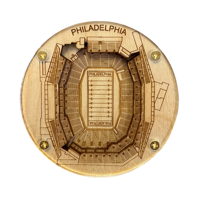 Philadelphia, Pennsylvania Coaster Art (Lincoln Financial Field)