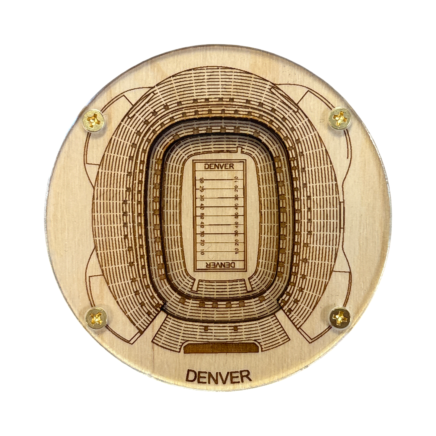 Denver, Colorado Coaster Art (Empower Field)