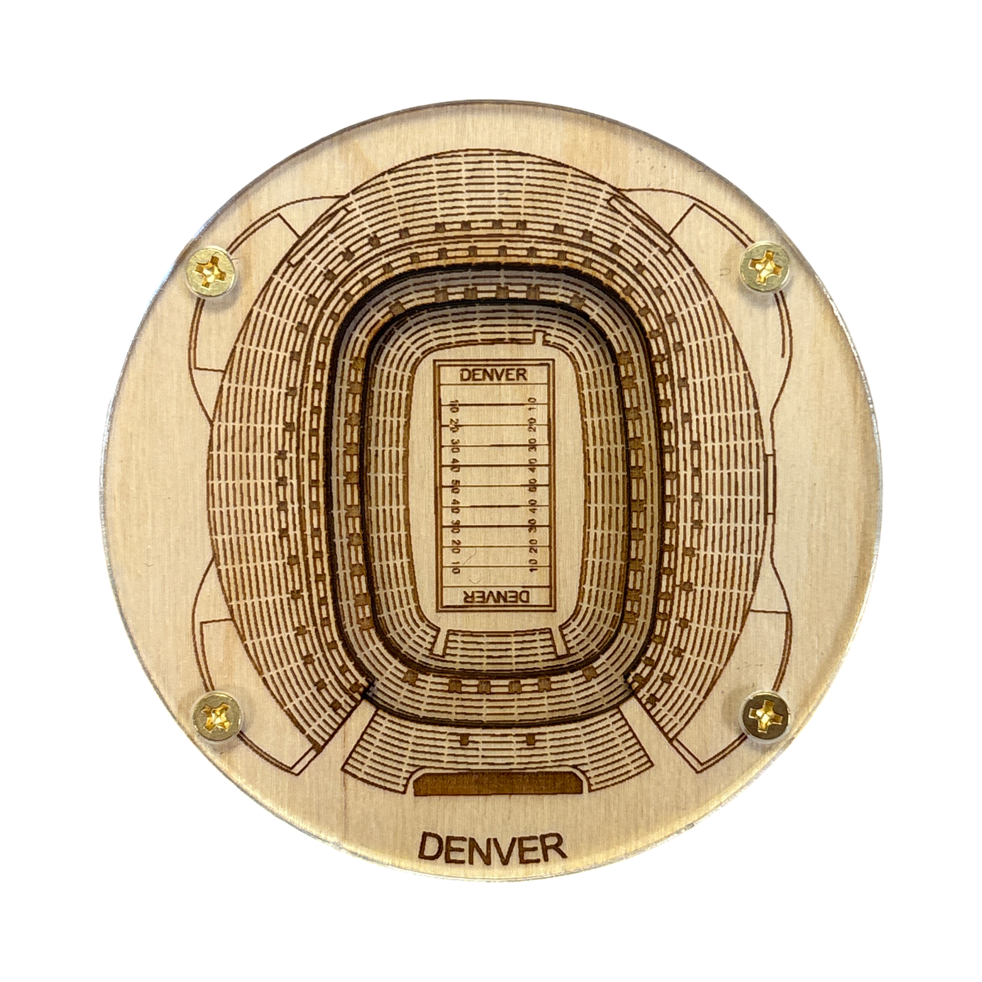 Denver, Colorado Coaster Art (Empower Field)