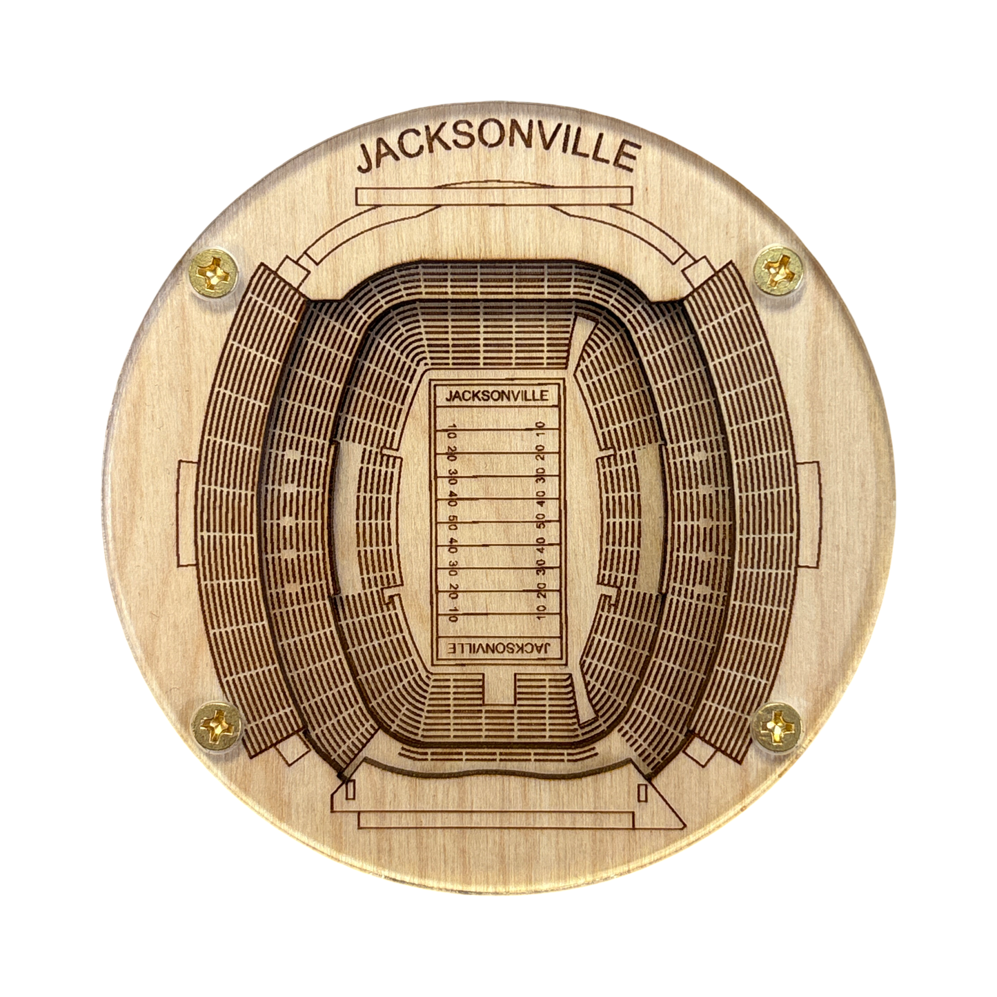 Jacksonville, Florida Coaster Art (TIAA Bank Field)