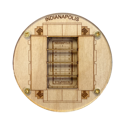 Indianapolis, Indiana Coaster Art (Lucas Oil Stadium)