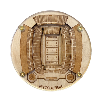 Pittsburgh, Pennsylvania Coaster Art (Acrisure Stadium Heinz Field)