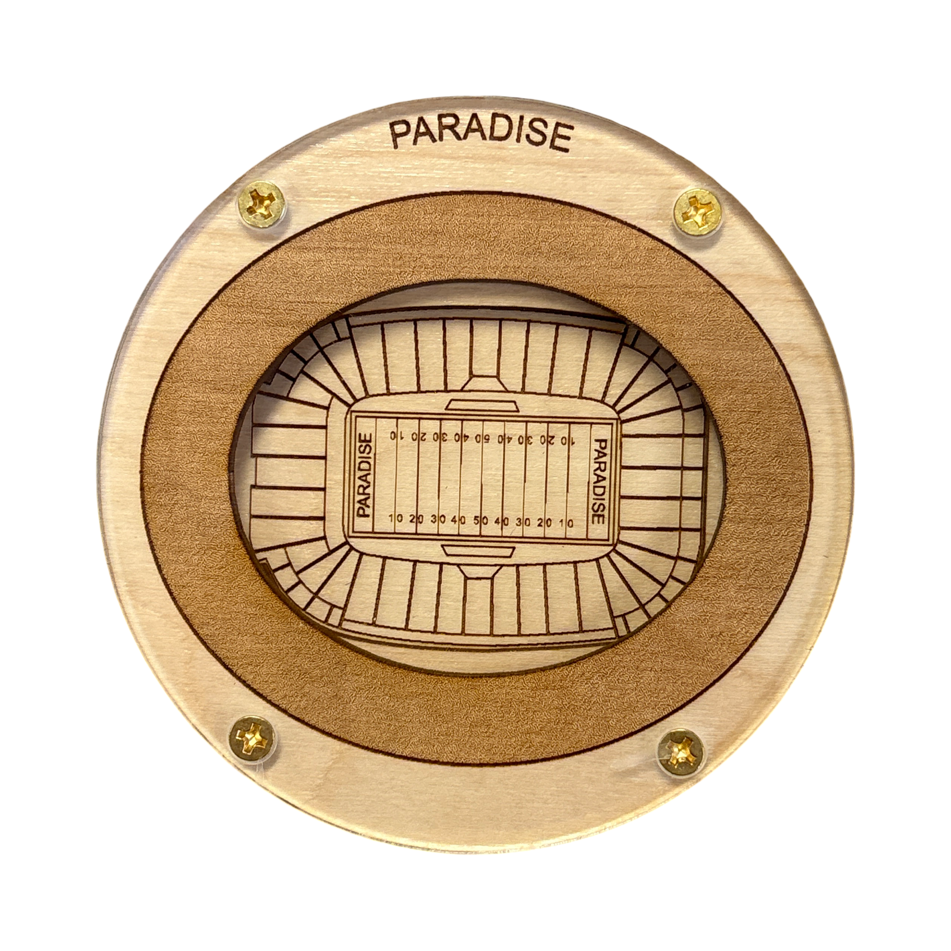 Paradise, Nevada Coaster Art (Allegiant Stadium)