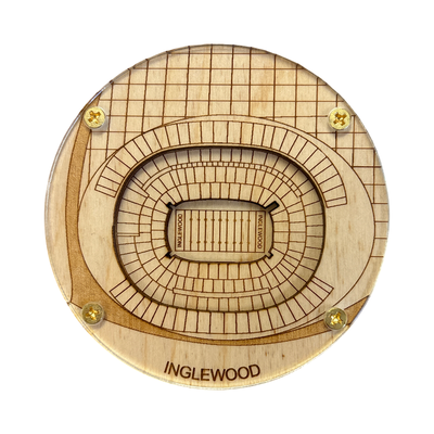 Inglewood, California Coaster Art (SoFi Stadium)