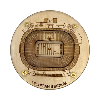 Ann Arbor, Michigan Coaster Art (Michigan Stadium)