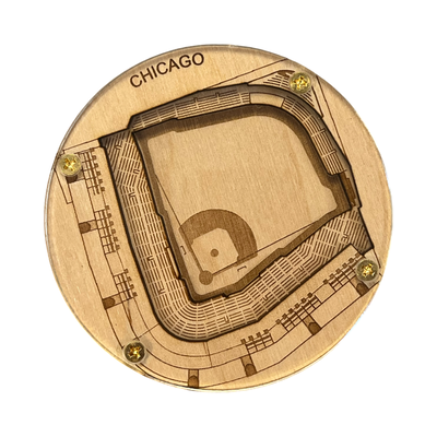Chicago, Illinois Coaster Art (Wrigley Field)