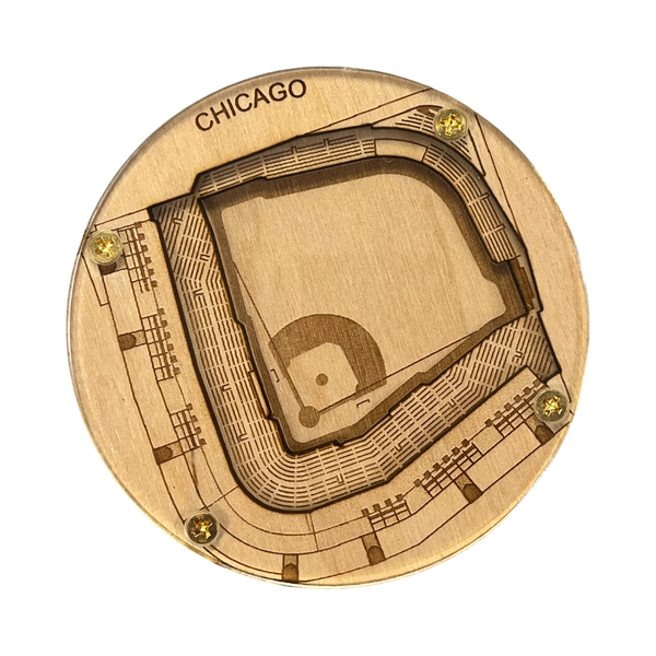Chicago, Illinois Coaster Art (Wrigley Field)