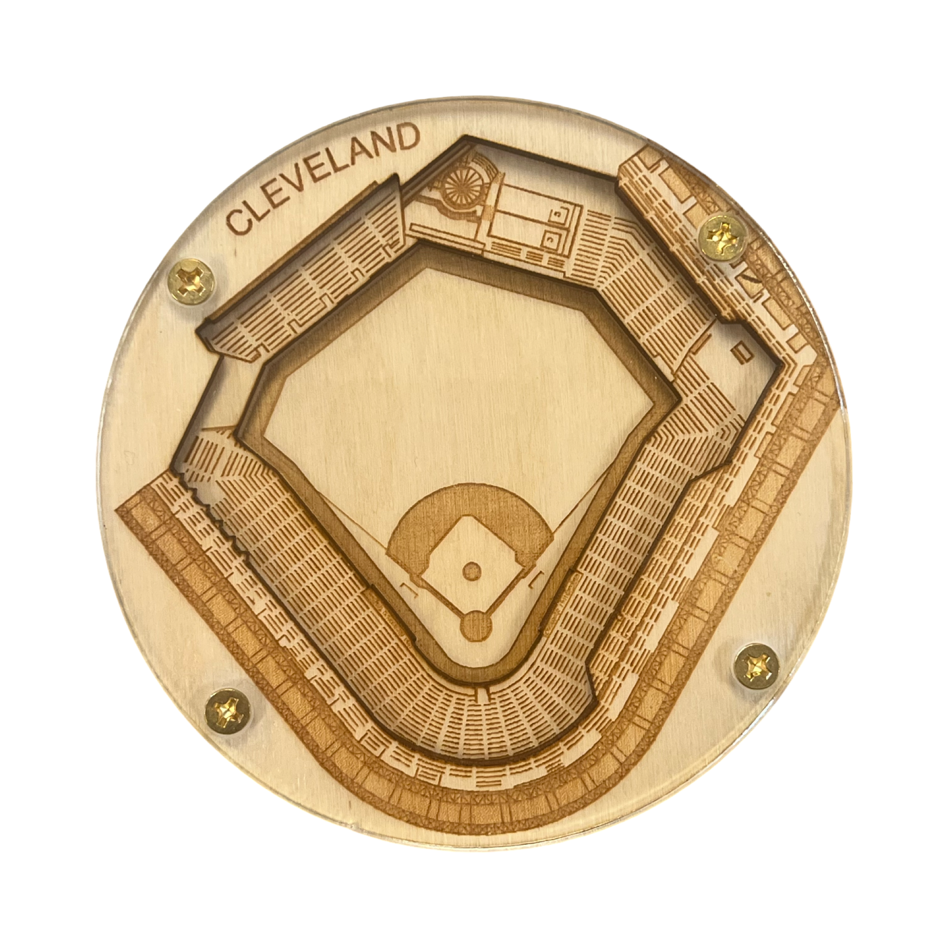 Cleveland, Ohio Coaster Art (Progressive Field)