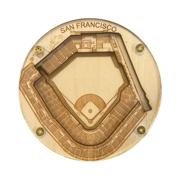 San Francisco, California Coaster Art (Oracle Park)