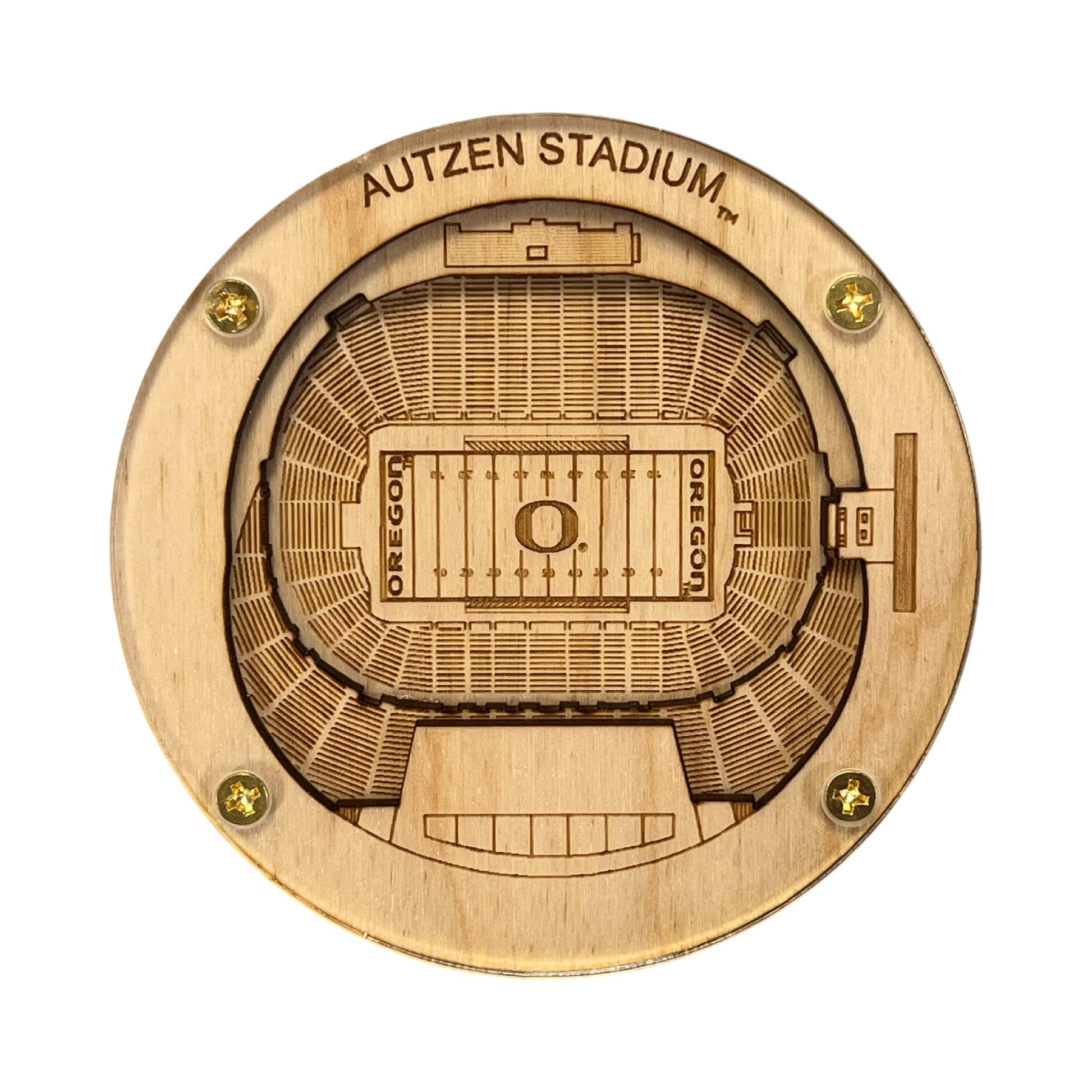 Eugene, Oregon Coaster Art (Autzen Stadium)
