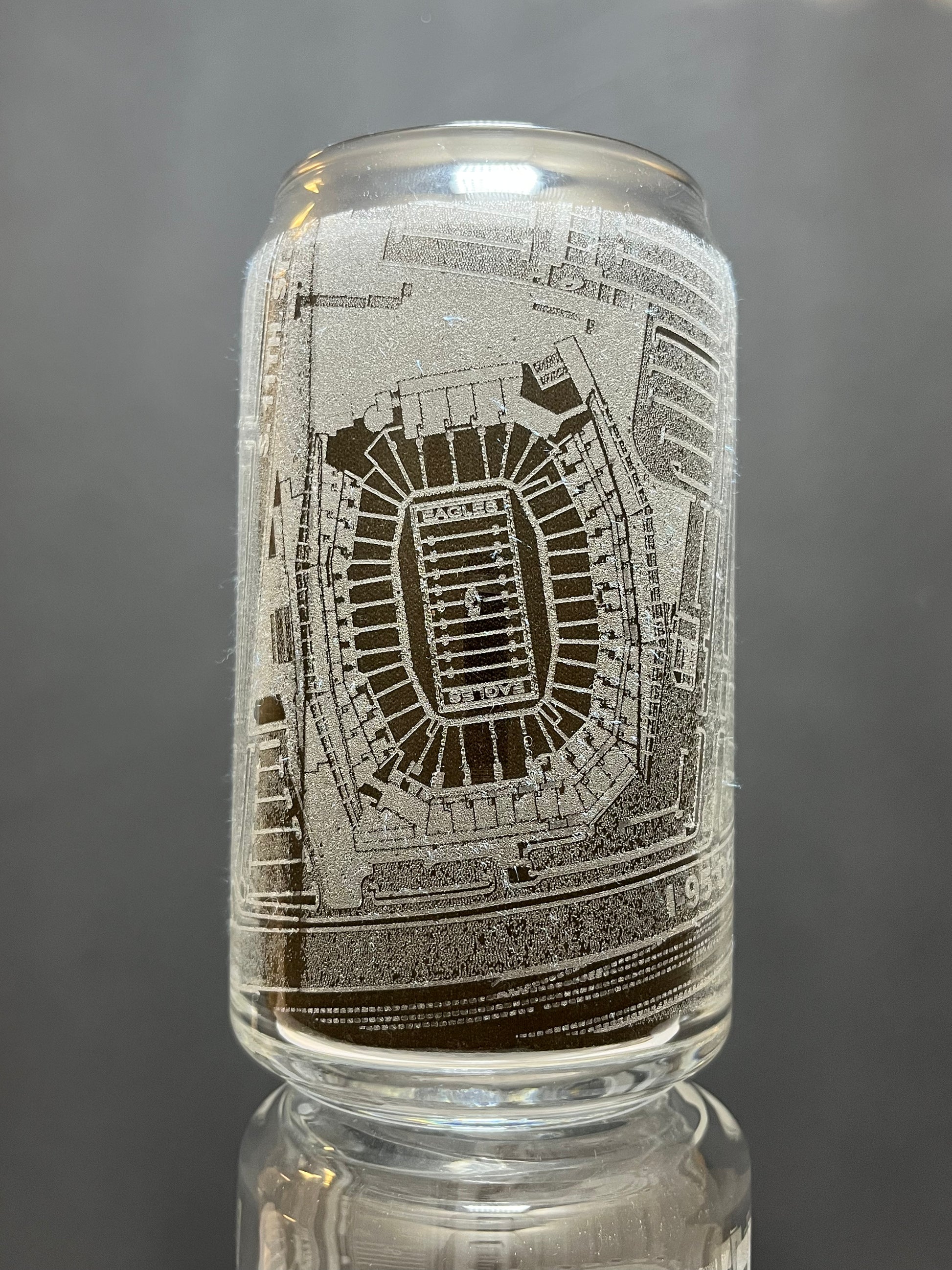 Philadelphia, Pennsylvania Pint Glass Art (Lincoln Financial Field)