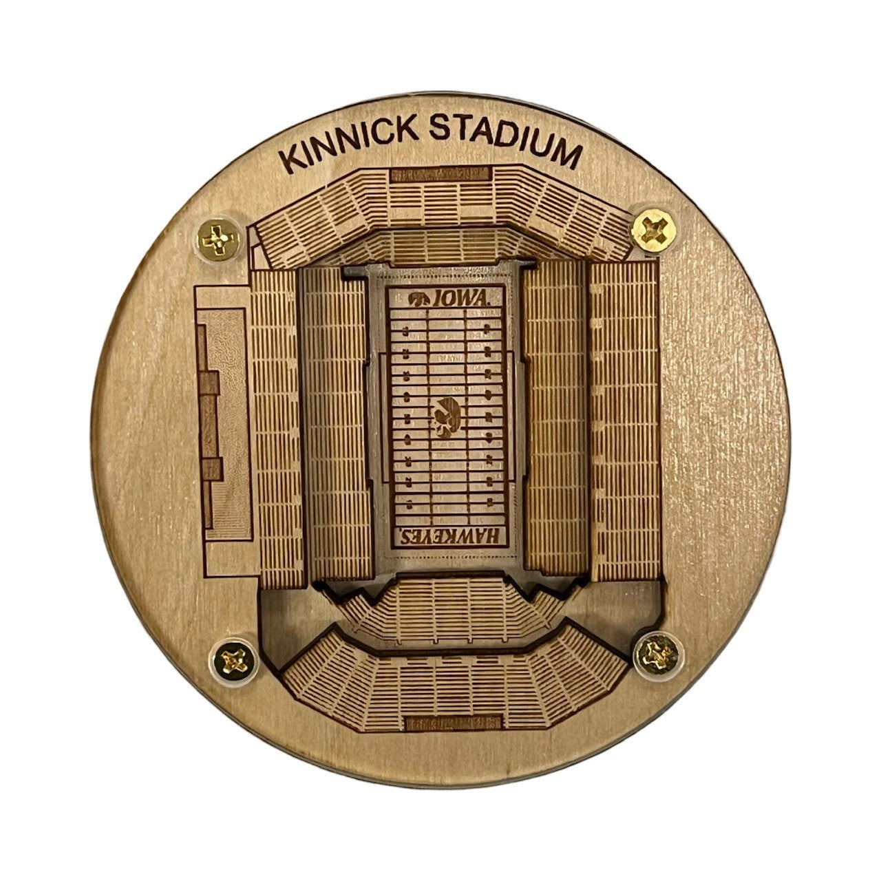 Iowa City, Iowa Coaster Art (Kinnick Stadium)