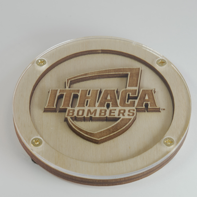 Ithaca Logo Coaster
