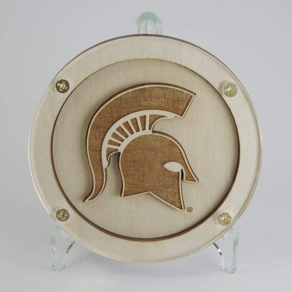 MSU Logo Coaster – StadiumMapArt