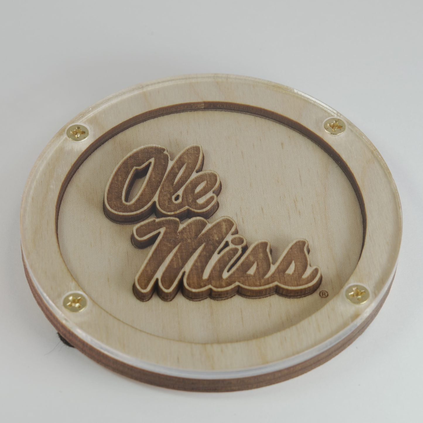 Ole Miss Logo Coaster