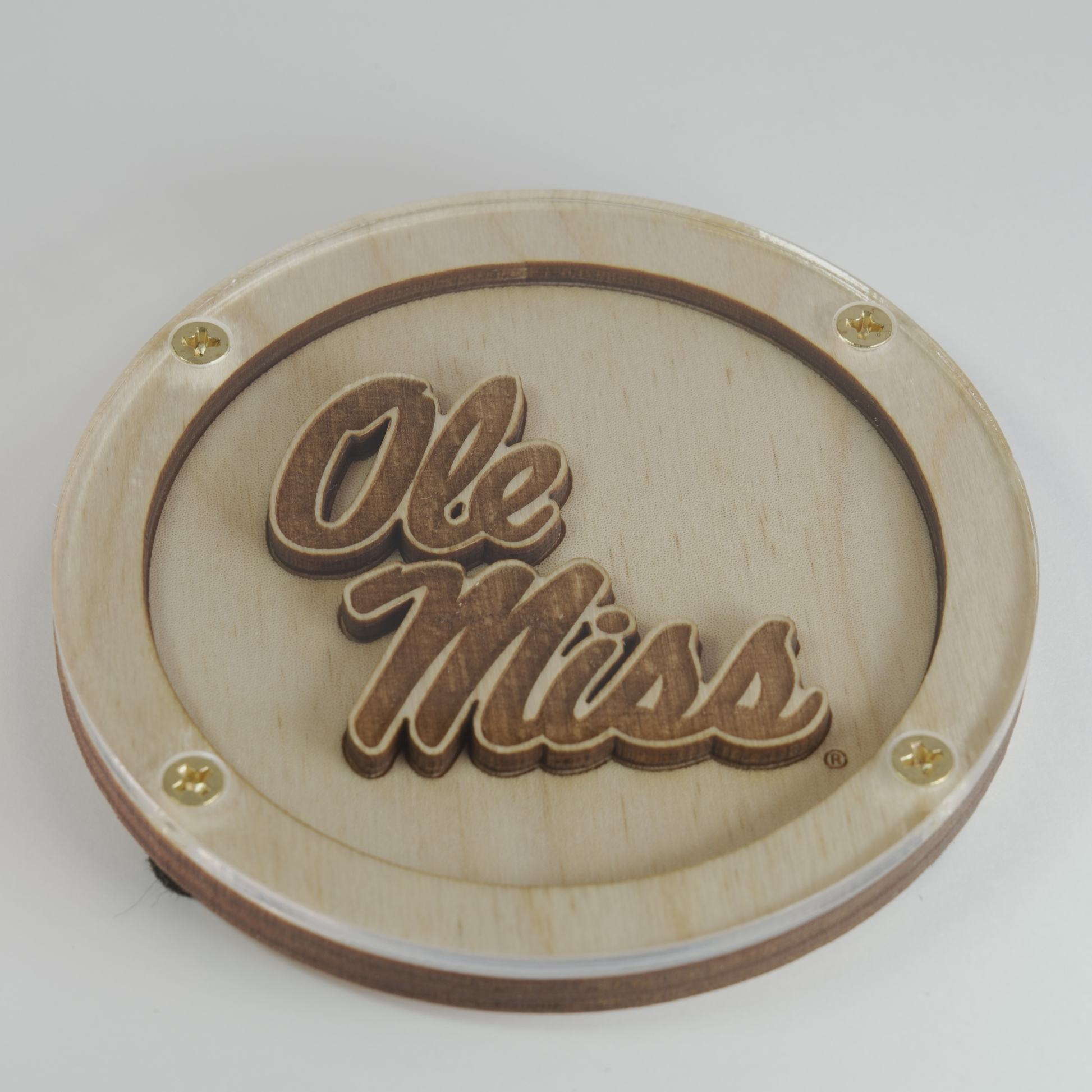 Ole Miss Logo Coaster