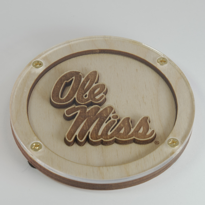 Ole Miss Logo Coaster