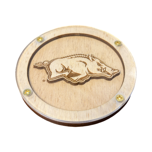 Arkansas Razorbacks Logo Coaster – StadiumMapArt