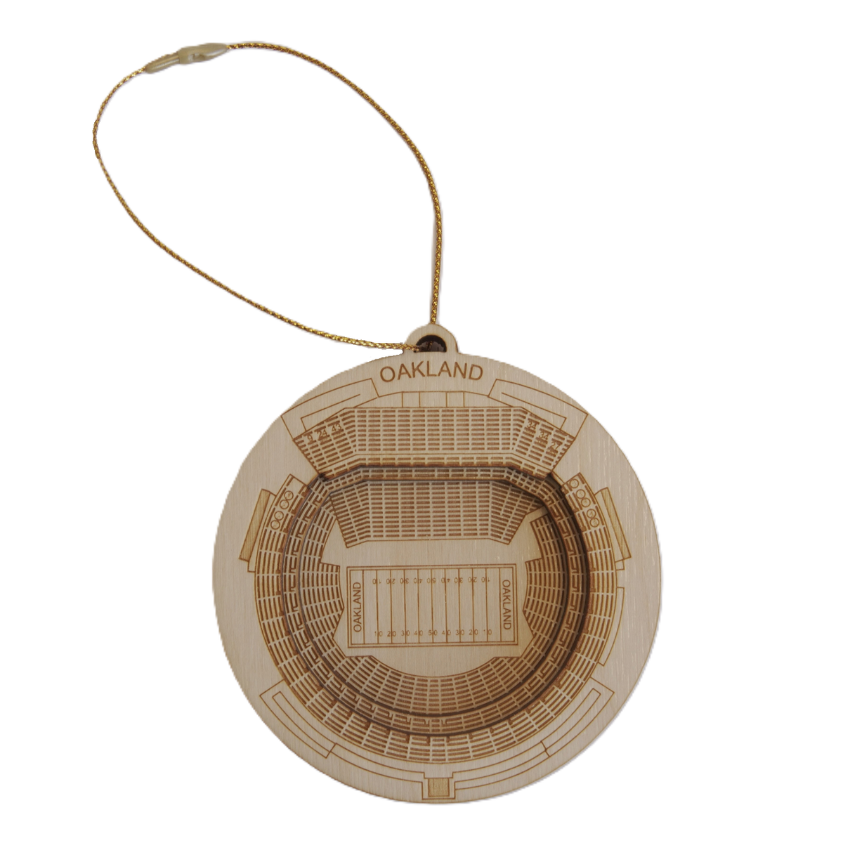 Oakland, California Ornament Art (Oakland-Alameda County Coliseum - Old Raiders)